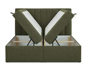 Boxspringbett Liberty Pocket Visco Khaki - Breite: 200 cm