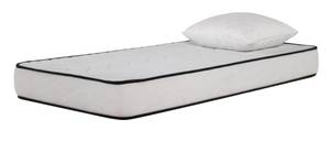 Matelas Confort 90x190+oreiller Blanc - Textile - 90 x 18 x 190 cm