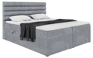 Boxspringbett Karim Grau - 180 x 234 cm - H4