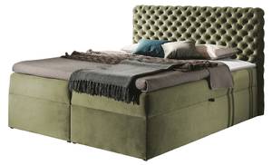 Boxspringbett Chesterfield Salbei - Breite: 126 cm