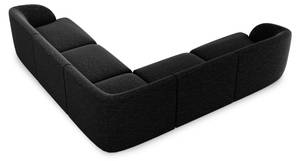 Ecksofa MILEY 5 Sitzplätze Schwarz