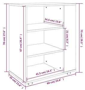 Aktenschrank 3008180 Dunkelbraun