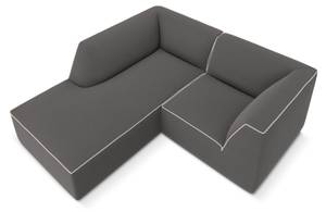 Ecksofa RUBY 3 Sitzplätze Grau