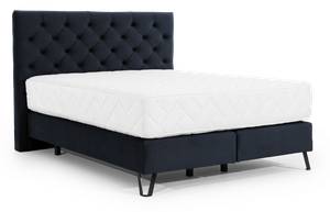 Boxspringbett BALIAN Blaugrau - Breite: 198 cm