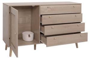 Sideboard M43 Braun - Holzwerkstoff - Holz teilmassiv - 120 x 77 x 38 cm