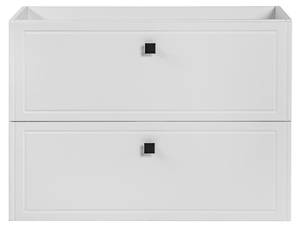 Armoire sous lavabos HAVANA CUW80 2D Blanc - Bois manufacturé - Matière plastique - 80 x 57 x 46 cm