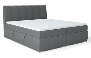 Boxspringbett Doppelbett Bett Kaspian Graphit - Tiefe: 180 cm