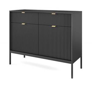 Buffet bas LIOUBA Noir - Bois manufacturé - 39 x 83 x 104 cm