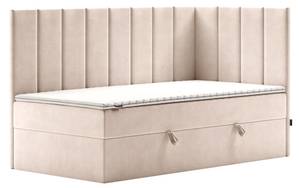 Jugendbett Boxspringbett Beti Creme - Breite: 90 cm - H3