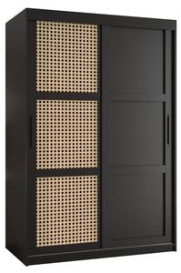 SCHWEBETÜRENSCHRANK PLECIONKA Breite: 120 cm - Schwarz