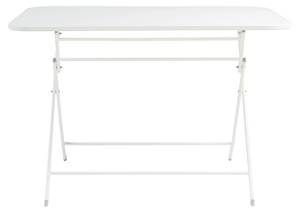 Table de jardin pliante Sande Blanc - 70 x 110 cm