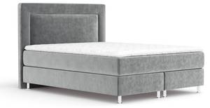 Boxspringbett Laguno Grau - Breite: 140 cm