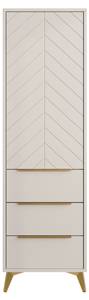 Kleiderschrank Xylix 1D Beige - Holzwerkstoff - 54 x 180 x 40 cm