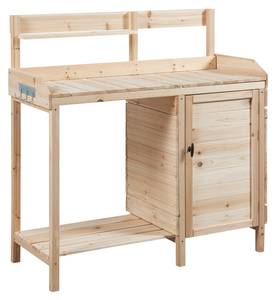 Pflanztisch Alessano Braun - Massivholz - Holzart/Dekor - 107 x 110 x 46 cm