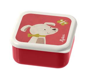 Snackboxen Tiere 3er Set Rot - Kunststoff - 12 x 6 x 12 cm