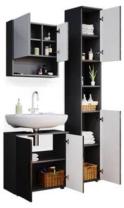 Mobilier de salle de bains Irma Anthracite - Anthracite brillant