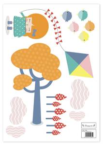 Kite Sticker 29,7x42 cm Matière plastique - Textile - 1 x 30 x 42 cm