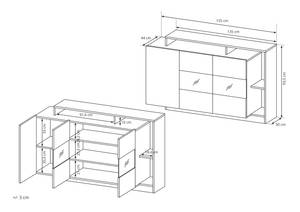 Commode ALVA LED Blanc