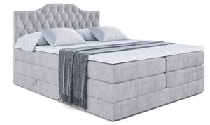 Boxspringbett VILA-1 KING Grau - Breite: 200 cm