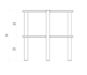 Kaffeetisch niedrig INA Beige - Kernbuche - 70 x 70 cm