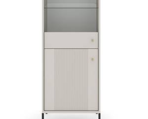 Vitrine ISEO SC54 2D Beige - Noir