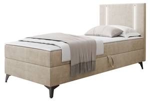 Boxspringbett Ono 1 Rechts Beige - 95 x 207 cm