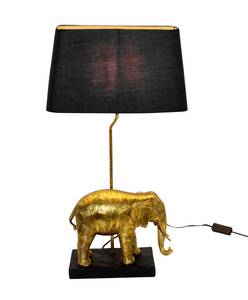 Tischleuchte Elefant Gold - Kunststoff - 64 x 35 x 19 cm