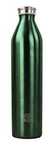 Isolierflasche 1000 ml grün Grün - Metall - 7 x 28 x 7 cm