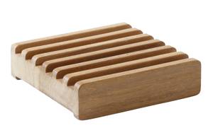 Seifenblock Bath Braun - Massivholz - 10 x 3 x 10 cm