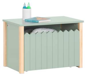 Kinder Nachttisch KMB96-GR Grün - Holzwerkstoff - 60 x 41 x 34 cm