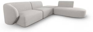 modulares Ecksofa SHANE 5 Sitzplätze Silber