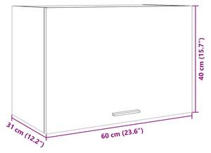 Hängeschrank 3016496-17 60 x 40 x 31 cm