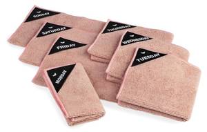 Geschirrtuch 180562 7er Set Pink - Naturfaser - 30 x 2 x 30 cm