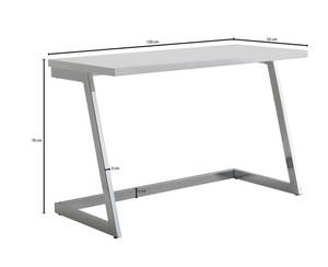 Schreibtisch eckig VITUS Holz PC-Tisch Silber - Holzwerkstoff - 55 x 76 x 120 cm