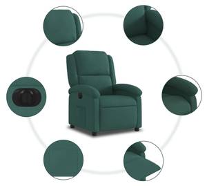 Fauteuil inclinable électrique 3032268-4 Vert foncé