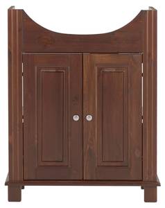 Armoire sous lavabos RETRO CUW85 1D Marron - Bois manufacturé - Matière plastique - 85 x 81 x 35 cm