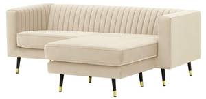 Universelles Ecksofa Slender Creme