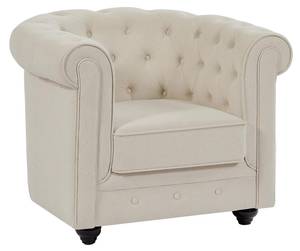 Fauteuil  CHESTERFIELD Beige - Textile - 78 x 72 x 85 cm