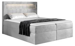 Boxspringbett Aspen Hellgrau - Breite: 122 cm