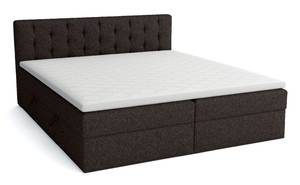 Boxspringbett Doppelbett Merano Dunkelbraun - Breite: 180 cm