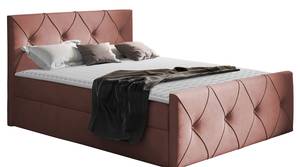 Boxspringbett Crystal Lux Rosé - Breite: 187 cm