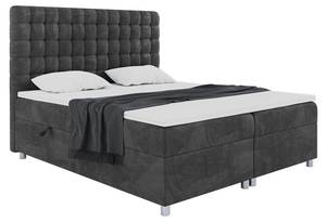 Boxspringbett Aston Schwarz - Breite: 140 cm - H4