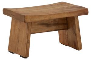 Mahagoni-Hocker FLORESTA Braun - Massivholz - Holzart/Dekor - 30 x 18 x 21 cm