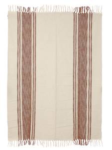 Plaid Fiorentino Braun - Textil - 130 x 1 x 180 cm