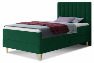 Boxspringbett Gold Mini Grün - Breite: 106 cm