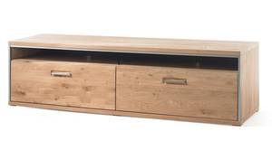 Wohnwand Esma 26 (3-teilig) mit LED Braun - Holzart/Dekor - Holz teilmassiv - 278 x 136 x 52 cm