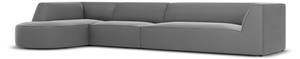 Ecksofa RUBY 6 Sitzplätze Grau