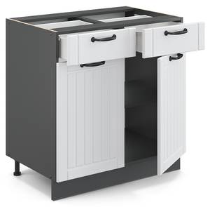 Meuble cuisine Fame-Line 36054 Anthracite - Blanc neige