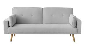 Canapé droit scandinave ELGA convertible Gris lumineux