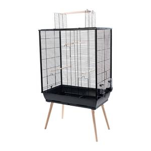 Cage à oiseaux Neo Jili XL Noir Noir - Métal - 81 x 132 x 48 cm